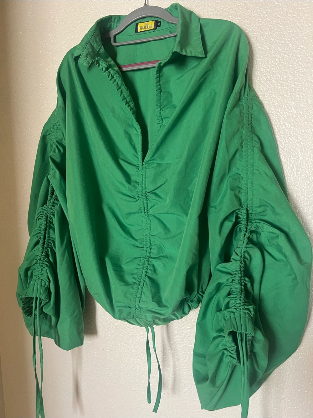 Highlight Green Women's Top Blouse